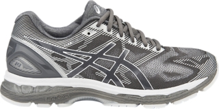 Men s GEL NIMBUS 19 4E Carbon White Silver Running Shoes ASICS