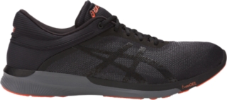 asics touch gel fuzex black running shoes