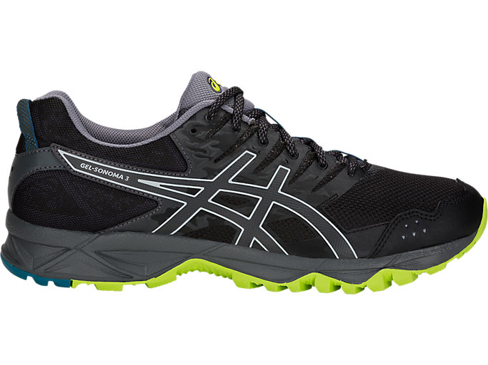 Men's GEL-Sonoma 3 | Black/Neon Lime | Trail Running Shoes | ASICS