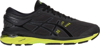 black and green asics running shoes