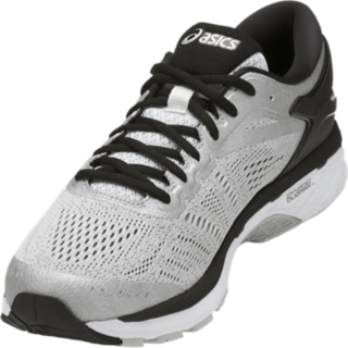 Men's GEL-Kayano 24 | Silver/Black/Mid Grey Running Shoes | ASICS