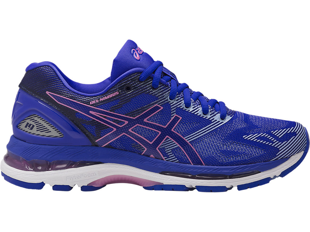 Women's GEL-NIMBUS 19 | Blue Purple/Violet/Airy Blue | Running Shoes | ASICS