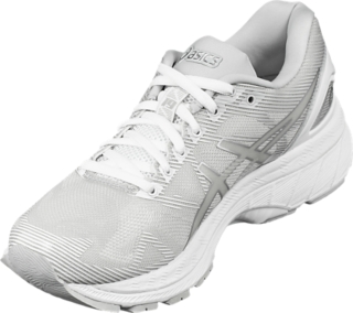 Women s GEL NIMBUS 19 Glacier Grey Silver White Running Shoes