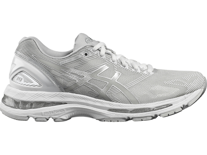 Women's GEL-NIMBUS 19 | Glacier Grey/Silver/White | Running Shoes | ASICS