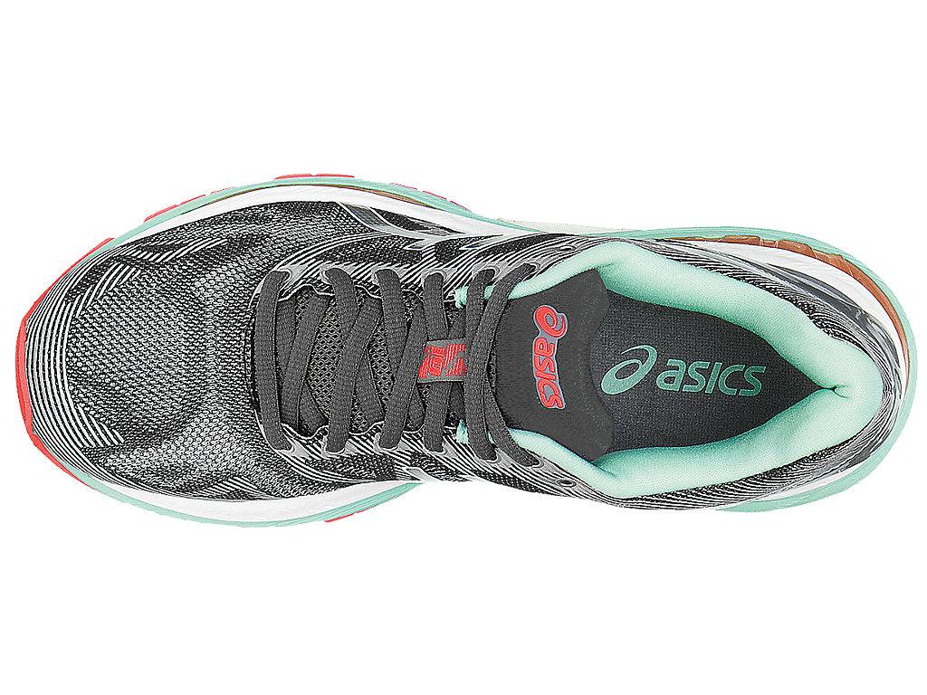 Women's GEL-NIMBUS 19 | Carbon/White/Flash Coral | Running Shoes | ASICS