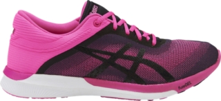 fuzeX Rush Women HOT PINK BLACK WHITE notdisplayed ASICS UK