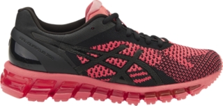 asics running gel quantum 360 knit trainers in black