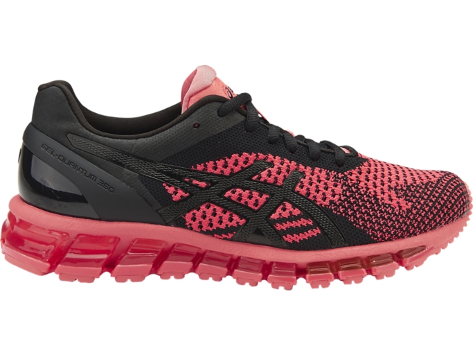 Women s GEL QUANTUM 360 KNIT Peach Black Onyx Running Shoes