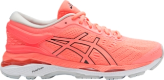 Women's GEL-KAYANO 24 | FLASH CORAL/BLACK/WHITE | Running | ASICS Outlet