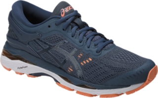 Women s GEL Kayano 24 Smoke Blue Dark Blue Canteloupe Running