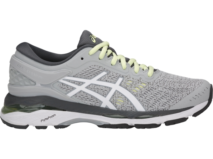 Women s GEL Kayano 24 Glacier Grey White Carbon ASICS