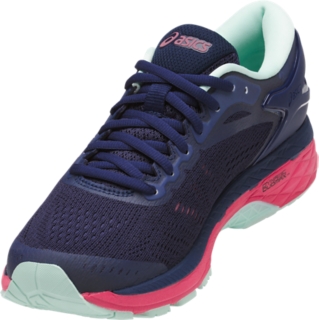 Women S Gel Kayano 24 Lite Show Indigo Blue Black Reflective Running Shoes Asics