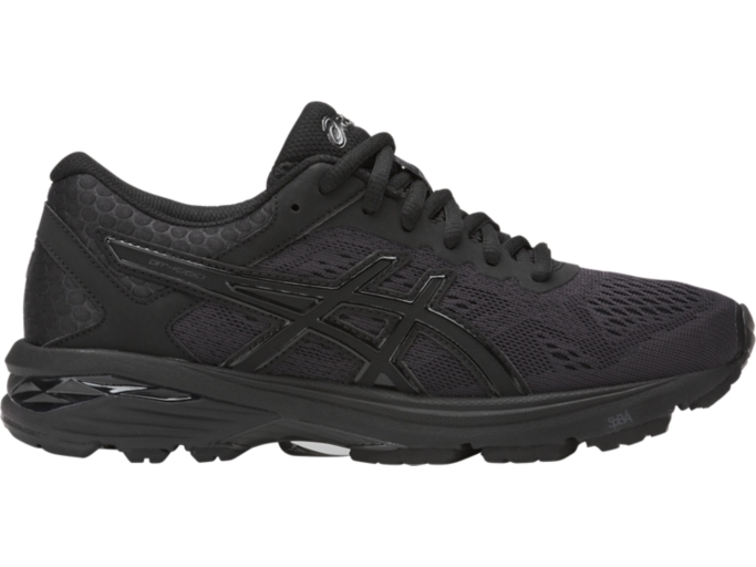 Women s GT 1000 6 Black Black Silver Running Shoes ASICS