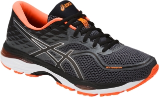 Asics men's gel-cumulus 19 2025 shoe - carbon/black/hot orange