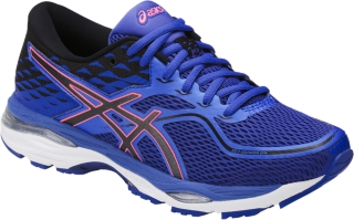 Asics gel cumulus 19 shop women's shoes white/black/blue purple