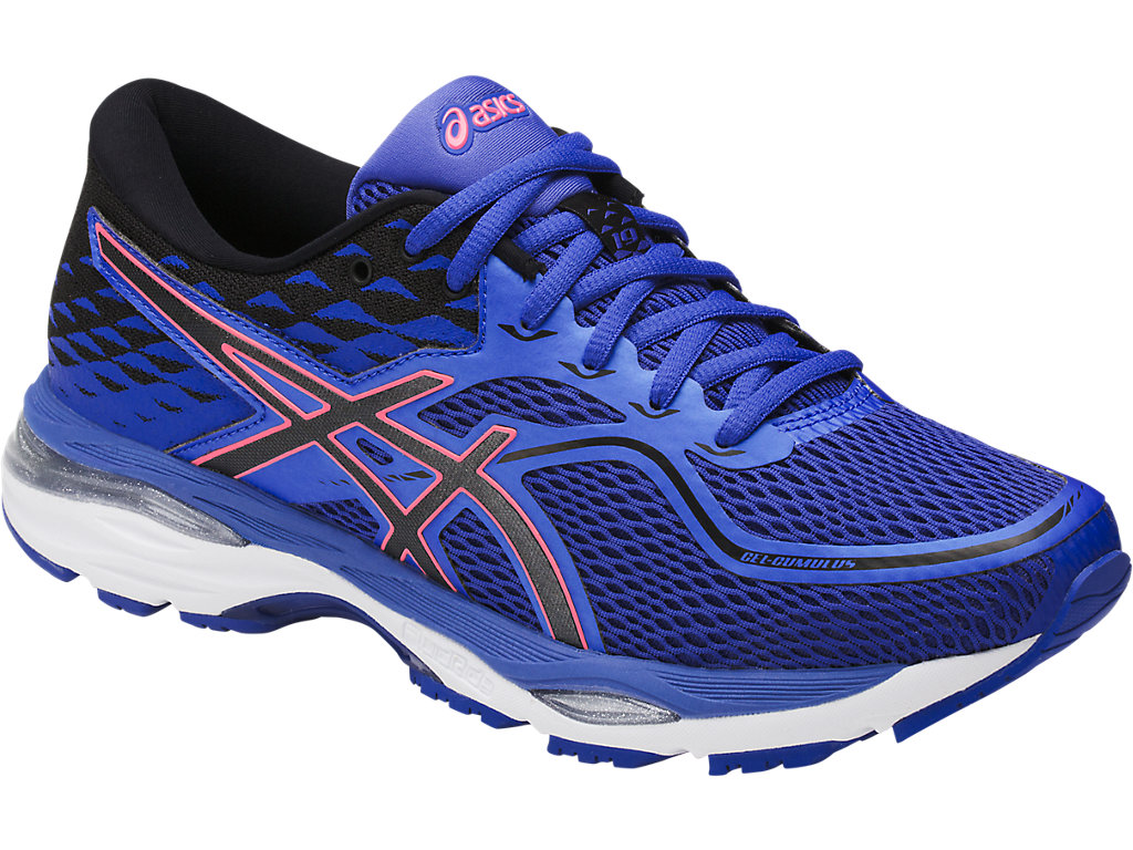 combinatie Grommen dek Women's GEL-Cumulus 19 (D) | Blue Purple/Black/Flash Coral | Running Shoes  | ASICS