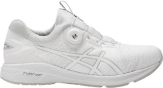 grey asics trainers