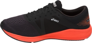 Men s Roadhawk FF Black Hot Orange White Running Shoes ASICS