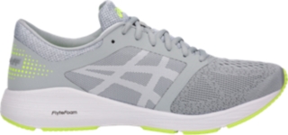 Men's RoadHawk FF | MID GREY/WHITE/SAFETY YELLOW | Running | ASICS Outlet