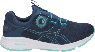 green asics womens running shoes