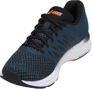 Men s GEL Exalt 4 Dark Blue Black Shocking Orange Running