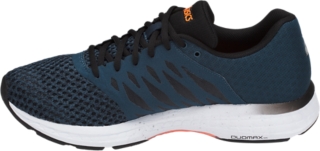 Men s GEL Exalt 4 Dark Blue Black Shocking Orange Running