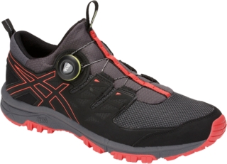 Men's GEL-FujiRado | DARK GREY/RED SNAPPER | Running | ASICS Outlet