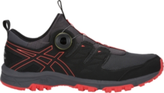 Men's GEL-FujiRado | DARK GREY/RED SNAPPER | Running | ASICS Outlet