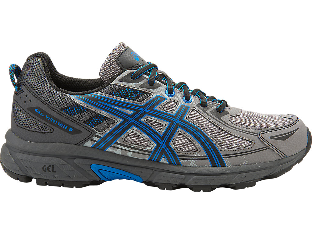 cinturón rodar insecto Men's GEL-Venture 6 | Aluminum/Black/Directoire Blue | Trail Running Shoes  | ASICS