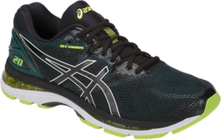 asics gel nimbus 20 black neon lime