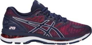 asics blue and red