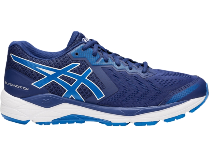 GEL FOUNDATION 13 4E EXTRA WIDE Men Blue Print Race Blue Mens Running Shoes ASICS Australia