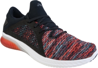 Men s GEL Kenun Knit Shocking Orange Black Black Running Shoes