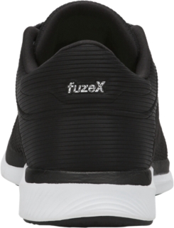 Men s fuzeX Rush Adapt Black White Dark Grey Running Shoes ASICS