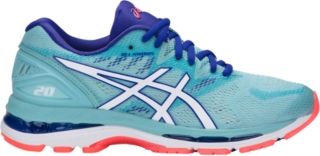 Women's GEL-NIMBUS 20 | PORCELAIN BLUE/WHITE/ASICS BLU | Running | ASICS  Outlet