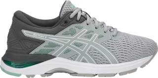 Women's GEL-Flux 5 (D) | Mid Grey/White/Opal Green | Running Shoes | ASICS