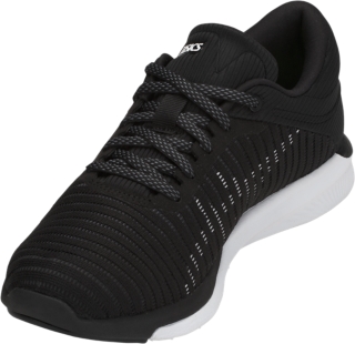 Women s fuzeX Rush Adapt Black White Dark Grey Running Shoes