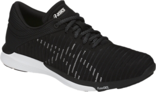 Women's fuzeX Rush Adapt | Black/White/Dark Grey | Shoes | ASICS
