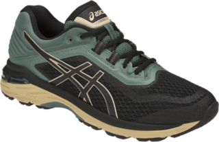 Men's GT-2000 6 Trail Black/Black/Dark Forest | Trail Running Shoes | ASICS