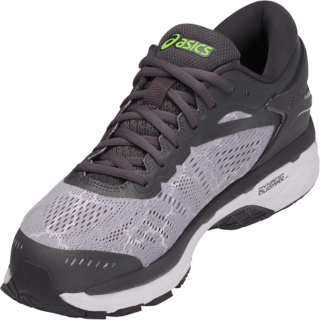 Men's GEL-Kayano | Grey/Dark Grey/Safety Yellow | Running Shoes | ASICS