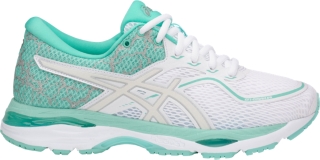 Women's GEL-CUMULUS 19 LITE-SHOW | WHITE/SILVER/ARUBA BLUE | Running | ASICS  Outlet