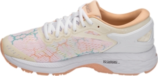 Women's GEL-Kayano 24 | White/White/Apricot Ice | Running Shoes | ASICS