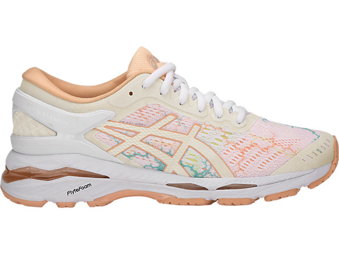 Image 1 of 7 of GEL-Kayano 24 Lite-Show color White/White/Apricot Ice