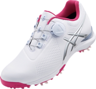 ゴルフシューズ レディース 女性用 白ピンク、白ブルー23.5センチ