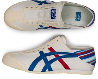 Unisex Mexico 66 Paraty White Classic Blue Unisex Shoes Onitsuka Tiger