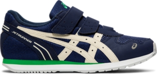 Jet Runner Jr Narrow Navy O White キッズ スクスク Asics