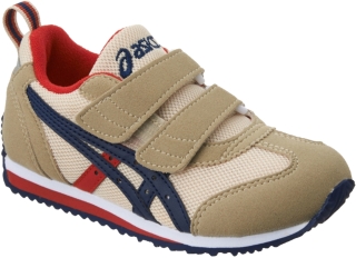 アイダホ Mini 3 ベージュ ネイビーブルー キッズ スクスク Asics