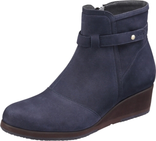 ペダラ レディース ネイビーブルー 起毛 アウトレット レディース ブーツ Asicsウォーキング公式