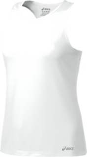  ASICS Women's Ready-Set II Singlet, Brilliant White