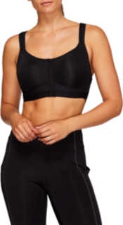 Women's Lock Zip Bra Performance Black Sports Bras ASICS